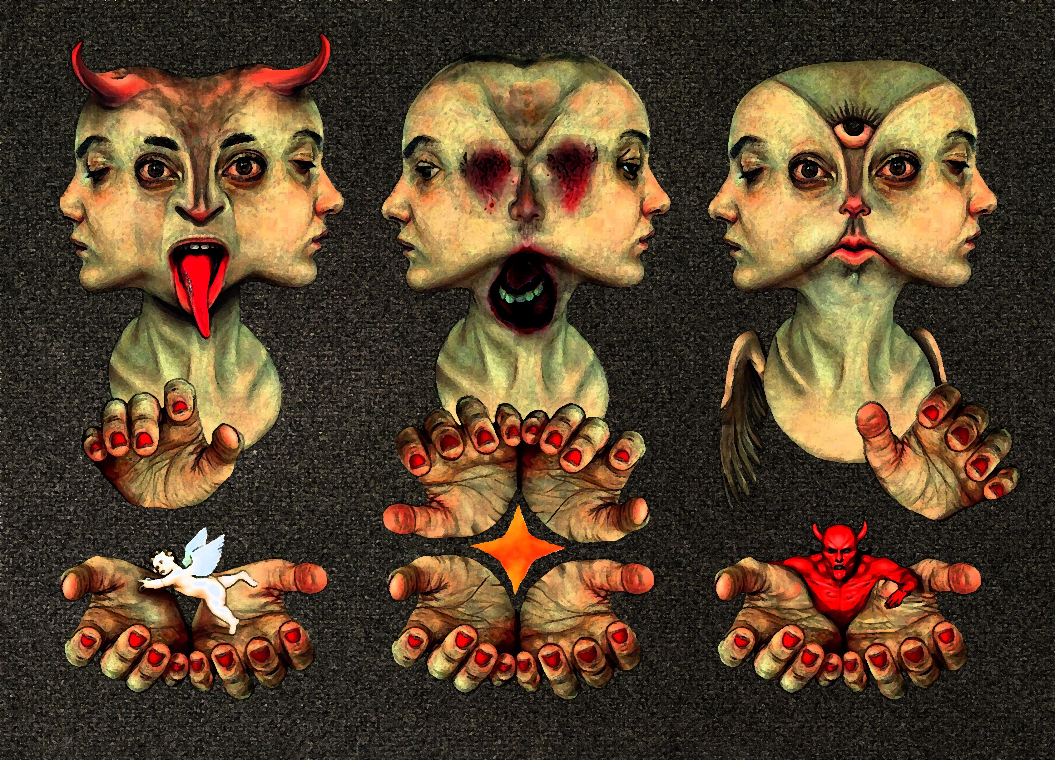 un poisson humain rigolo