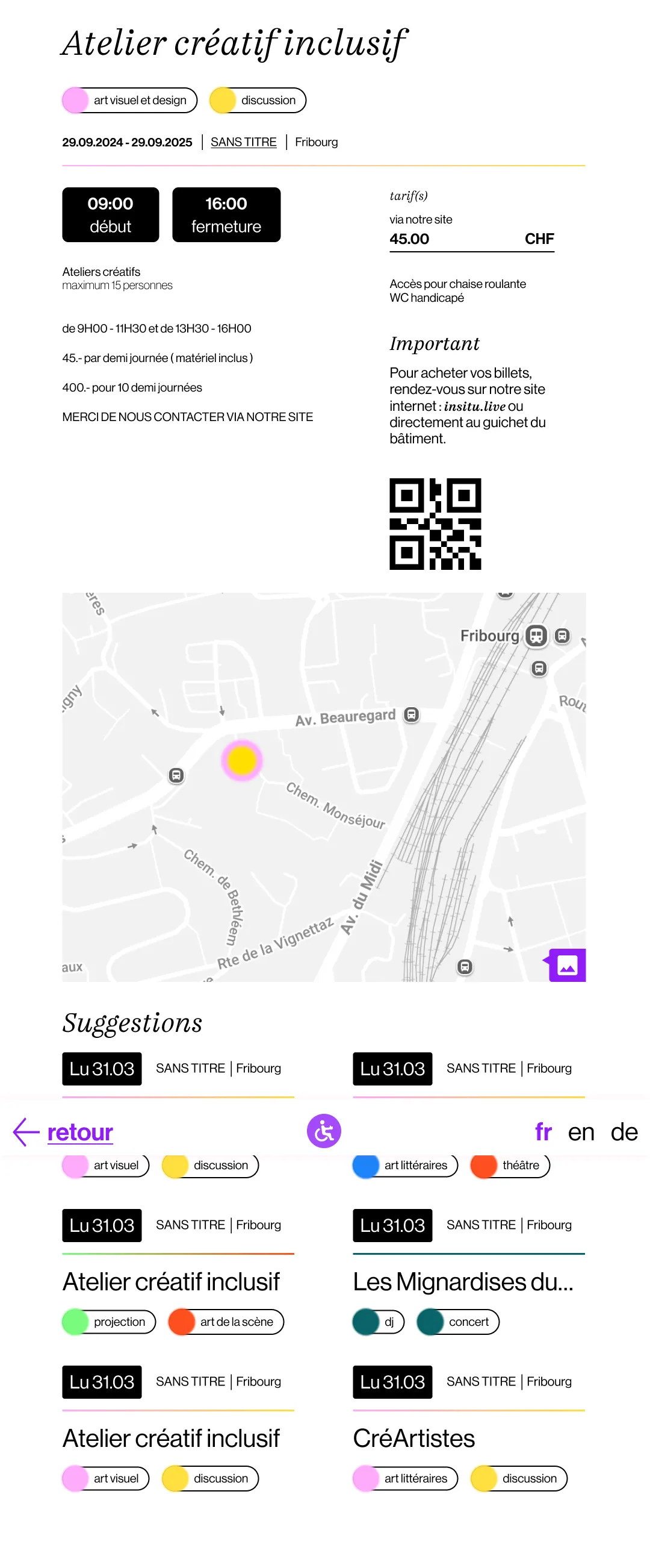 page information handicap