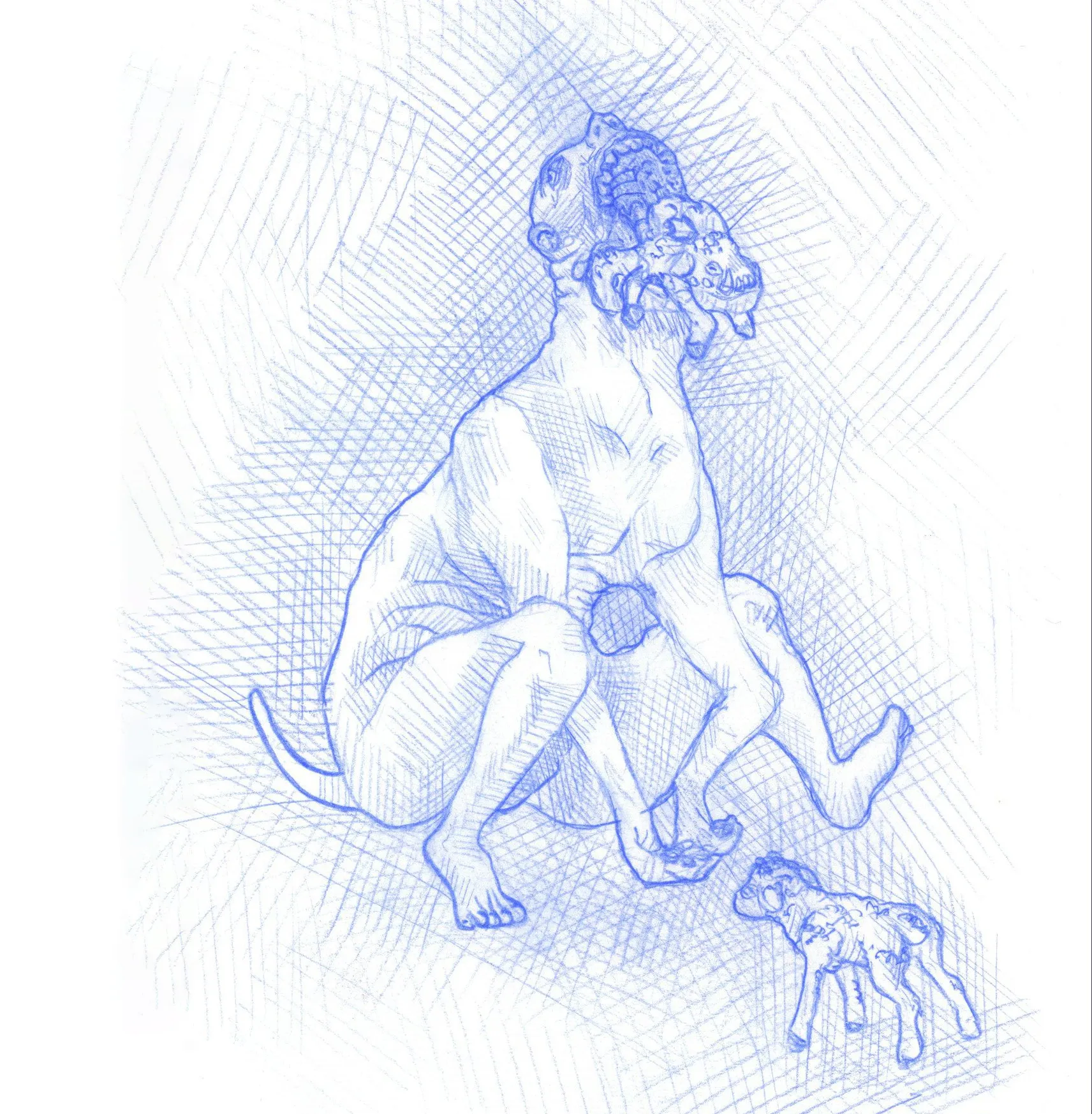 un humain avec des aigneaux